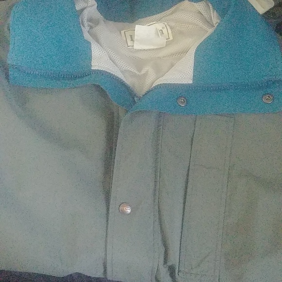 Vintage L.L.Bean Gore-Tek jacket EUC khaki grey and blue - Picture 15 of 15